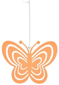 Függesztett fém pillangó PASTEL BUTTERFLY - több színben Termék színe: Narancssárga