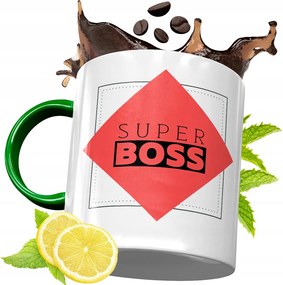 Zöld Bögre A Főnöknek Születésnapi Ajándék fényképes nyomtatással