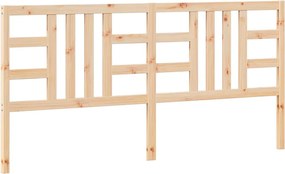 vidaXL tömör fenyőfa ágyfejtámla 206 x 4 x 100 cm