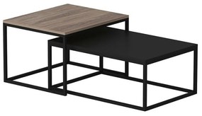 Leka Black dohányzóasztal