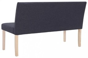 sötétszürke poliészter pad 139,5 cm