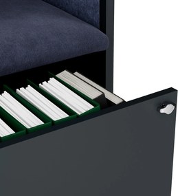 Sally 600mm korpus Antracytowy - siedzisko Granatowy