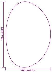 szőnyeg "HUARTE" rövid szálú puha és mosható bézs 120x170 cm