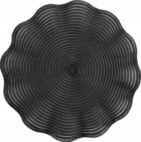 Dekorációs alátét June kerek 38 fekete kpl. 6db