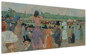 Kép - Jean-Louis Forain, The Races at Longchamp, reprodukciók (120x50 cm)