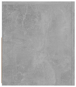 betonszürke TV-szekrény LED-világítással 90 x 35 x 40 cm