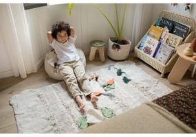 Krémszínű gyerek babzsákfotel Tic-Tac-Toe – Lorena Canals