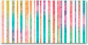 Fotó-kép edzett üveg Szivárvány csíkok 140x70