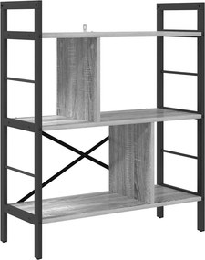 vidaXL Könyvespolc Szürke Sonoma 75 x 30 x 91 cm Faanyag