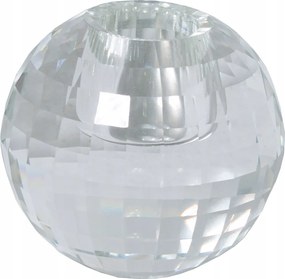 Kristall Gyertyatartó kristályos üveg teamécses skandináv 5cm