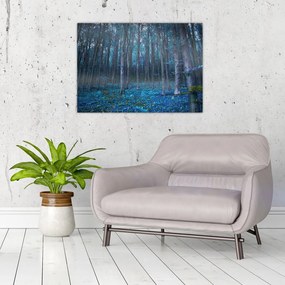 Kép - varázslatos erdő (üvegen) (70x50 cm)