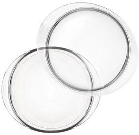 Orion Üveg sütőtál fedővel, kerek, átmérő 20 cm