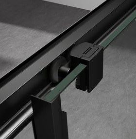 Gelco Gelco, SIGMA SIMPLY BLACK négyszögletes zuhanyparaván 1000x900 mm, L/P változat, sarokbejárat, Tégla üveg, GS2410B-03