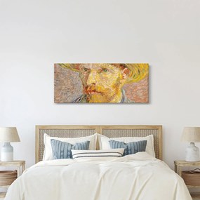 Kép - Vincent van Gogh, Self-Portrait with a Straw Hat (The Potato Peeler), reprodukciók (120x50 cm)
