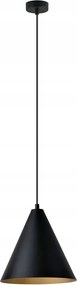 Függő spot lámpa fekete arany kúp az asztal felett modern 24 cm Emibig