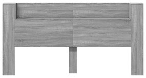 szürke sonoma színű áthidalószekrény LED-ekkel 200x16,5x103,5cm