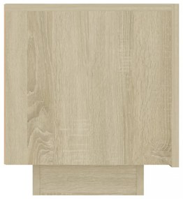 sonoma tölgyszínű szerelt fa TV-szekrény 100 x 35 x 40 cm