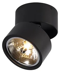 Modern fekete kerek állítható reflektor - Go Nine