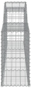 20 db íves horganyzott vas gabion kosár 300x30x60/80 cm