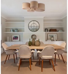 Duolla - Mennyezeti lámpa ROLLER PENTO 5xE27/60W/230V bézs