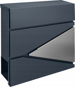 Postaláda Antracit Postai Acél Háromszög Újságtartó A4 Nagy