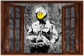 Poszter 60x40 Banksy Smiley