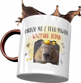 Kapibara Bordó Bögre Születésnap Névnap Ajándék Nyomtatott Fotóval