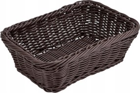 Téglalap alakú kosár 22x15,5x7 cm sötétbarna 7803