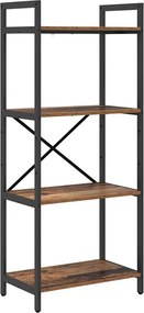 vidaXL Könyvespolc Öreg fa 56 x 34 x 133,5 cm Faanyag