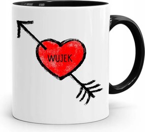 Fekete Bögre Bácsinak Névnapra Születésnapra, fényképes nyomattal