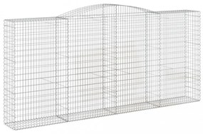 íves horganyzott vas gabion kosár 400x50x180/200 cm