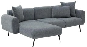 PISA L-alakú balos sarokgarnitúra, szürke