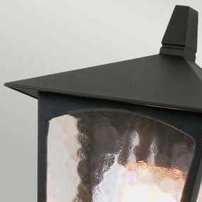 Elstead klasszikus kültéri fali lámpa york fekete átlátszó elsbl15-black