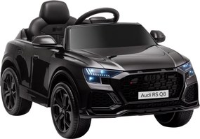 HOMCOM Gyerek Elektromos Autó 3 Éves Kortól, Licencált Audi RS Q8, 6V Akkumulátor, 2 Motor, Távirányító, Zene, MP3, Duda és Fények, Max Sebesség 3 km/