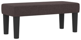 vidaXL Box Spring Ágy Matraccal és Pad Dark Brown 90x200 cm Szövet