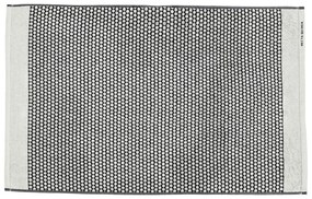 Fekete-fehér textil fürdőszobai kilépő 50x80 cm Grid – Mette Ditmer Denmark