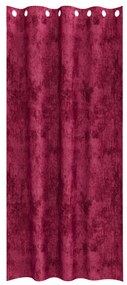 Velúr Függönyök 2 db gyűrűssel Borgonya vörös 245x140 cm