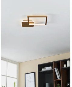 Eglo 900424 - LED Dimmelhető mennyezeti lámpa GAFARES LED/15W/230V arany + távirányító