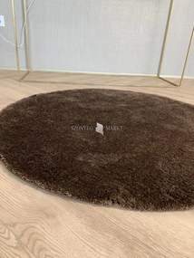 Vajpuha kerek shaggy sebano Barna (Brown) 80x80
