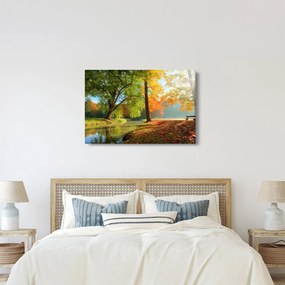 Kép - Nyugodt őszi táj (90x60 cm)