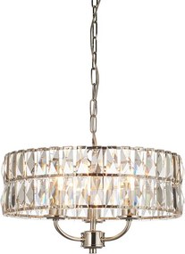 Endon glamour modern függeszték clifton nikkel átlátszó end104466