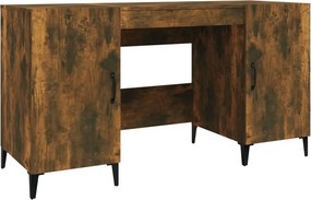 vidaXL füstös tölgy színű szerelt fa íróasztal 140 x 50 x 75 cm