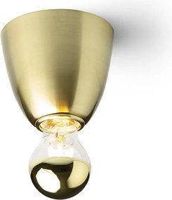 RENDL REACH mennyezeti lámpa szálcsiszolt sárgaréz 230V LED E27 11W