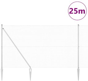 Horganyzott drótf fence 13 cövekkel 1,5x25 m horganyzott acélból