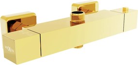 Mexen Cube  termostátos zuhanycsap ,  arany- 77250-50 Zuhany csap falra