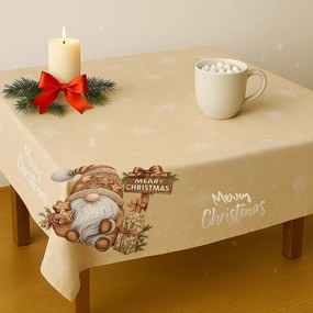 Karácsonyi terítő Barna manó 140 x 180 cm TiaHome