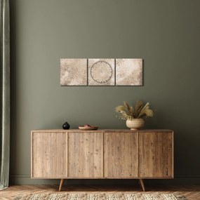 Kép - Mandala (órával) (90x30 cm)