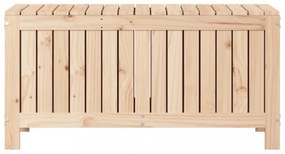 tömör fenyőfa kerti tárolóláda 108 x 42,5 x 54 cm