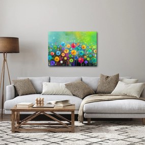 Kép - Absztrakt virágok (70x50 cm)