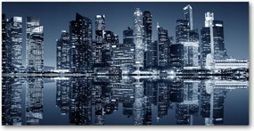 Fotó kép edzett üveg Szingapúr éjszaka 140x70